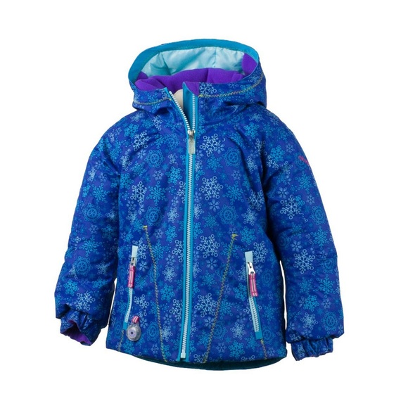 Obermeyer Girls Arielle Glam Winter Snow Ski Jacket Girl's Size 5 I-Grow System - Picture 1 of 10